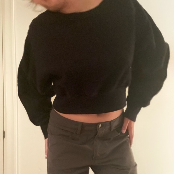 tna boyfriend cropped crewneck